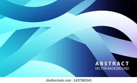Abstract colorful wave background with gradient color- vector