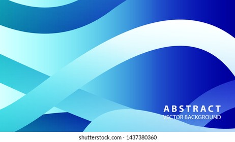 Abstract colorful wave background with gradient color- vector
