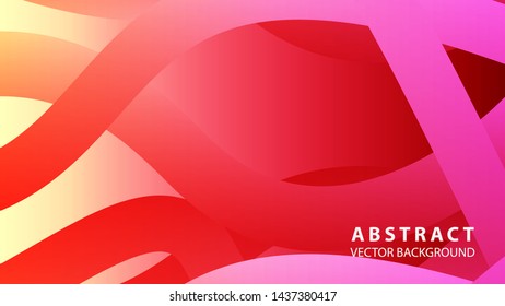 Abstract colorful wave background with gradient color- vector