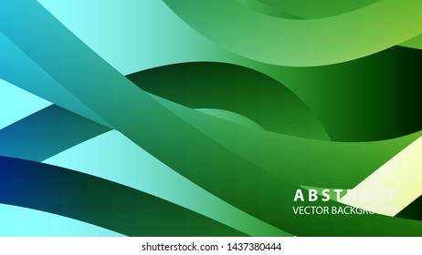 Abstract colorful wave background with gradient color- vector
