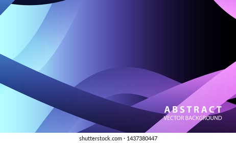 Abstract colorful wave background with gradient color- vector