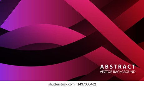 Abstract colorful wave background with gradient color- vector