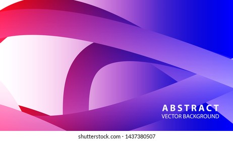 Abstract colorful wave background with gradient color- vector