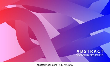 Abstract colorful wave background with gradient color- vector