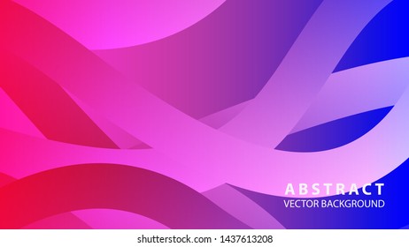 Abstract colorful wave background with gradient color- vector