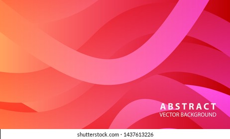 Abstract colorful wave background with gradient color- vector