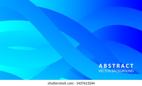 Abstract colorful wave background with gradient color- vector
