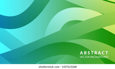 Abstract colorful wave background with gradient color- vector