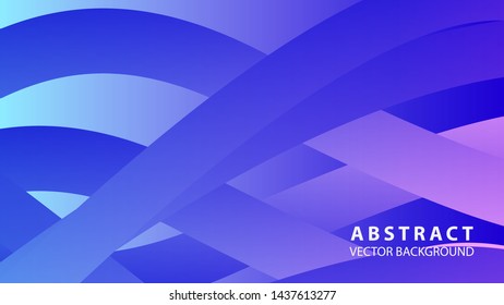 Abstract colorful wave background with gradient color- vector