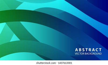 Abstract colorful wave background with gradient color- vector