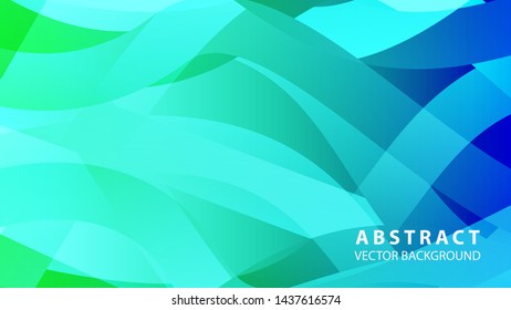 Abstract colorful wave background with gradient color- vector