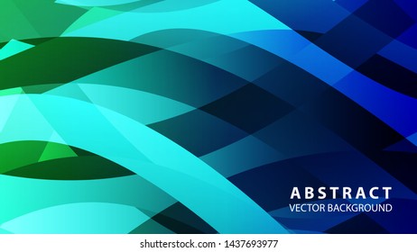 Abstract colorful wave background with gradient color- vector