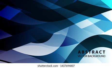 Abstract colorful wave background with gradient color- vector
