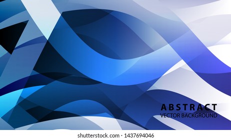 Abstract colorful wave background with gradient color- vector