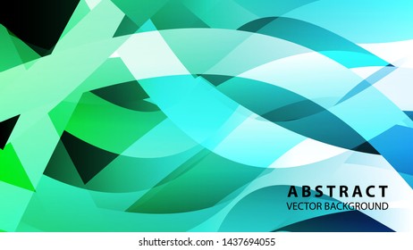 Abstract colorful wave background with gradient color- vector