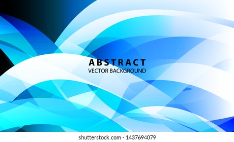 Abstract colorful wave background with gradient color- vector