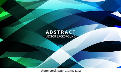Abstract colorful wave background with gradient color- vector