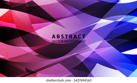 Abstract colorful wave background with gradient color- vector