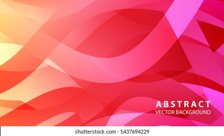 Abstract colorful wave background with gradient color- vector