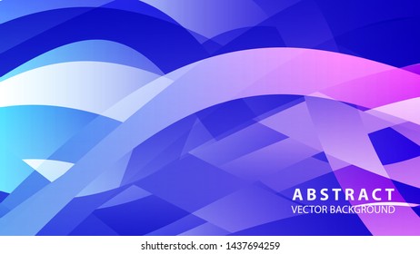 Abstract colorful wave background with gradient color- vector