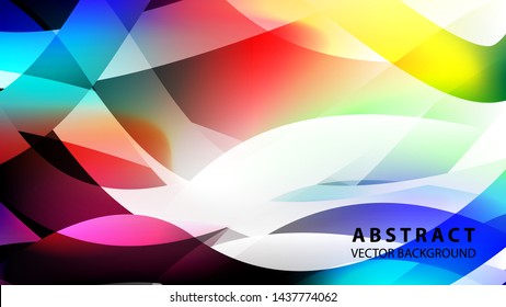 Abstract colorful wave background with gradient color- vector