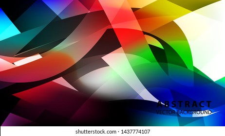 Abstract colorful wave background with gradient color- vector