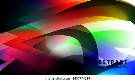 Abstract colorful wave background with gradient color- vector