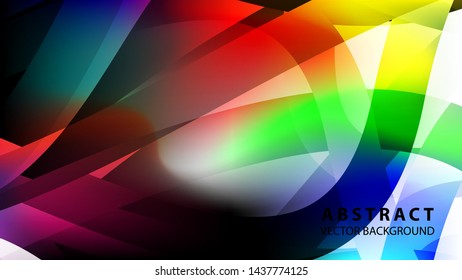 Abstract colorful wave background with gradient color- vector