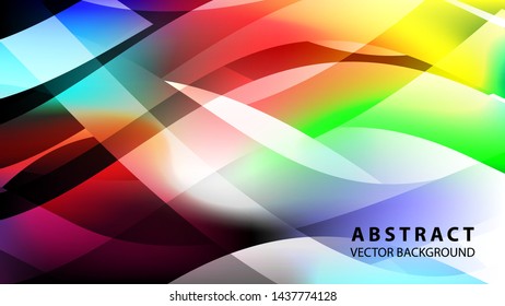 Abstract colorful wave background with gradient color- vector