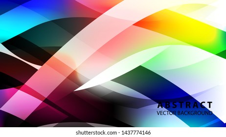 Abstract colorful wave background with gradient color- vector