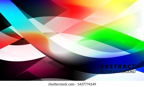 Abstract colorful wave background with gradient color- vector