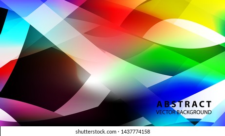 Abstract colorful wave background with gradient color- vector
