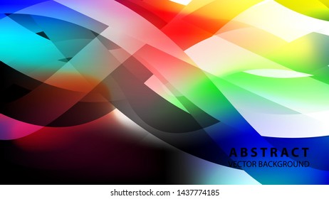 Abstract colorful wave background with gradient color- vector