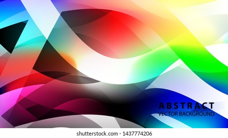 Abstract colorful wave background with gradient color- vector