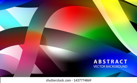 Abstract colorful wave background with gradient color- vector