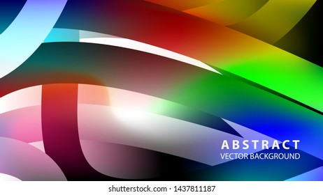 Abstract colorful wave background with gradient color- vector