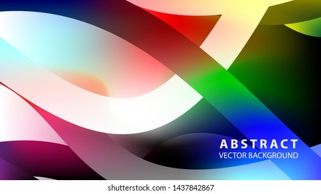 Abstract colorful wave background with gradient color- vector