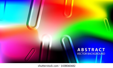 Abstract colorful wave background with gradient color- vector