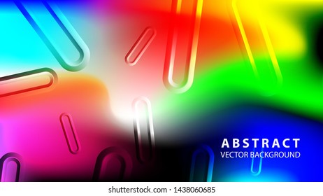 Abstract colorful wave background with gradient color- vector