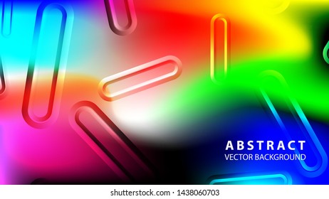 Abstract colorful wave background with gradient color- vector