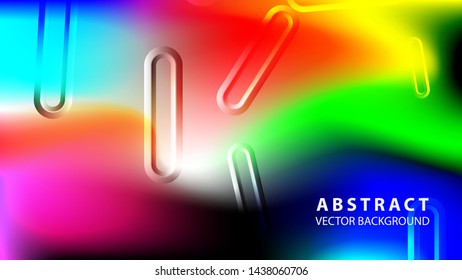 Abstract colorful wave background with gradient color- vector