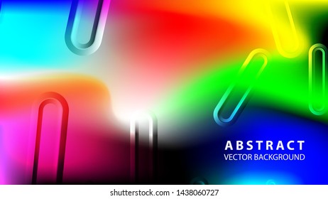 Abstract colorful wave background with gradient color- vector