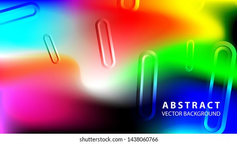 Abstract colorful wave background with gradient color- vector