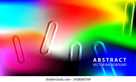 Abstract colorful wave background with gradient color- vector