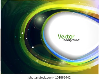 Abstract colorful wave background isolated on white and copy space. EPS 10, vector illustration. can be use for flyer, banner or poster. EPS 10.