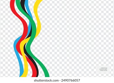 Abstract colorful wave background  isolated