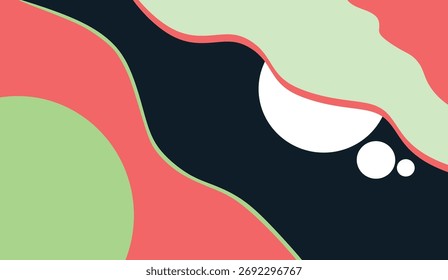 Abstract Colorful Wave Background – Modern Geometric Design