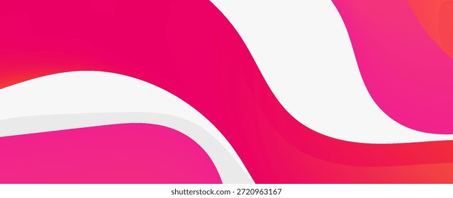 Fondo colorido Abstractas de la onda con el gradiente rosado magenta y naranja, diseño moderno de moda en Ilustración vectorial