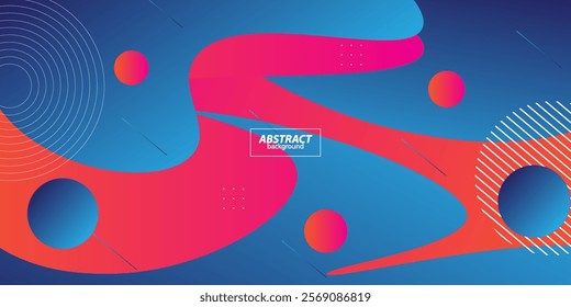 Abstract colorful wave background with soft orange and blue colors in the background. Vector Eps10