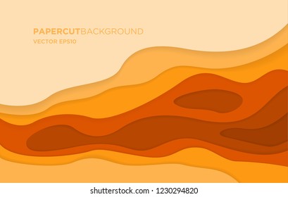 abstract colorful wave background template with papercut style, modern concept and 3d realistic design use for ads banner and advertising print design vector eps 10
